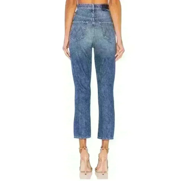 MOTHER Superior The Dazzler Shift Crop in Sin and Suffer Size 25 - Picture 4 of 12